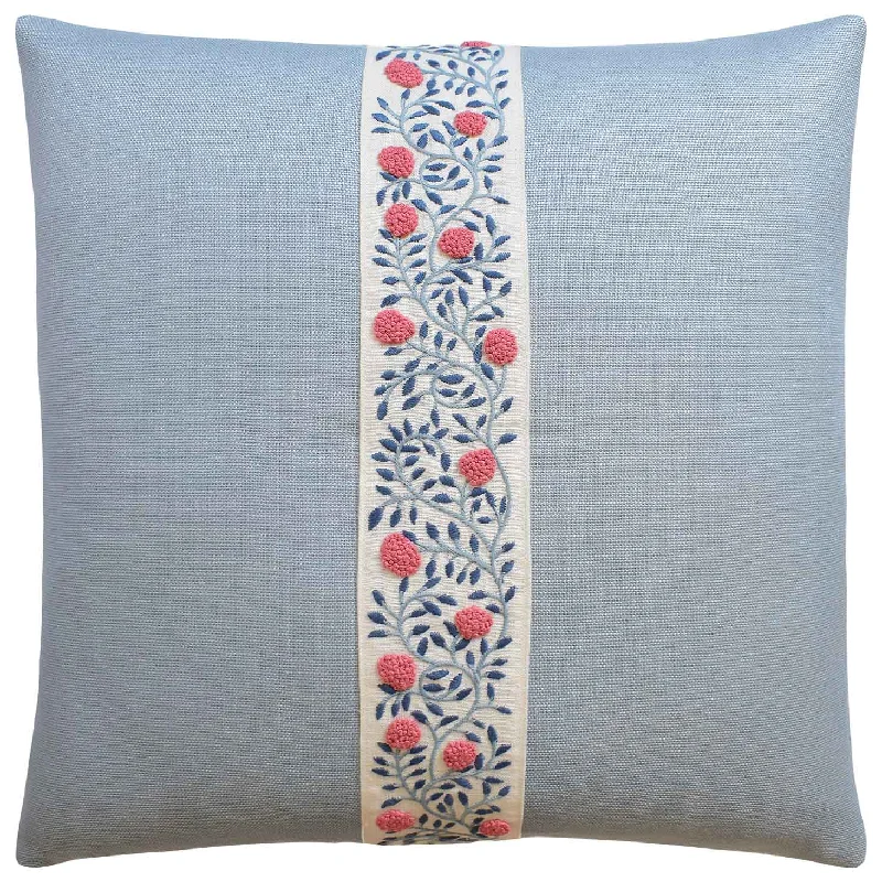 Kids Pillows with Fun DesignsAshoka Rose & Sky Throw Pillow Schumacher Ryan Studio