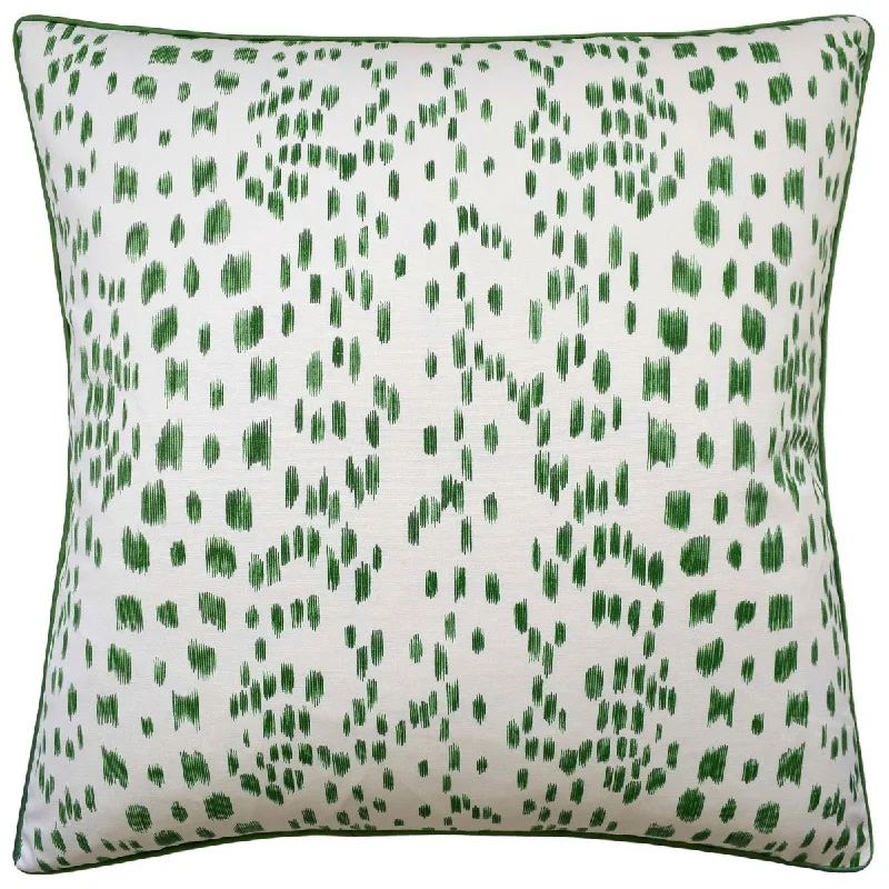 Cotton Pillows for Natural ComfortLes Touches Green Pillow by Ryan Studio