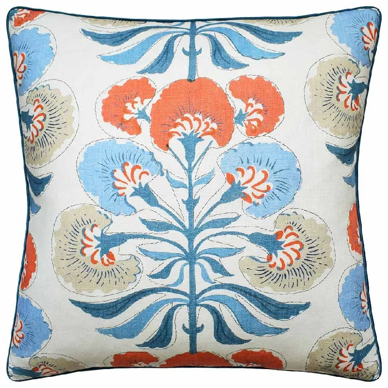 Firm Pillows for Side SleepersTybee Tree French Blue and Coral Decorative Pillow Ryan Studio