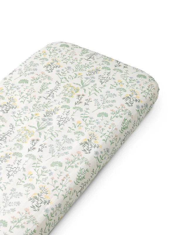 Queen - Size Sheet Sets with a European Pillowcase SetFitted Baby sheet 42x82 cm, Summer Flowers