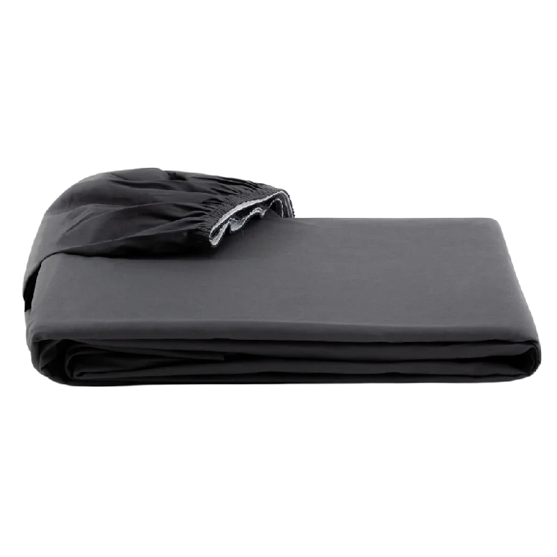 Linen - Cotton Blend Sheets for a Natural and Versatile OptionFuton Cover Sheets - Fitted - Dark Gray