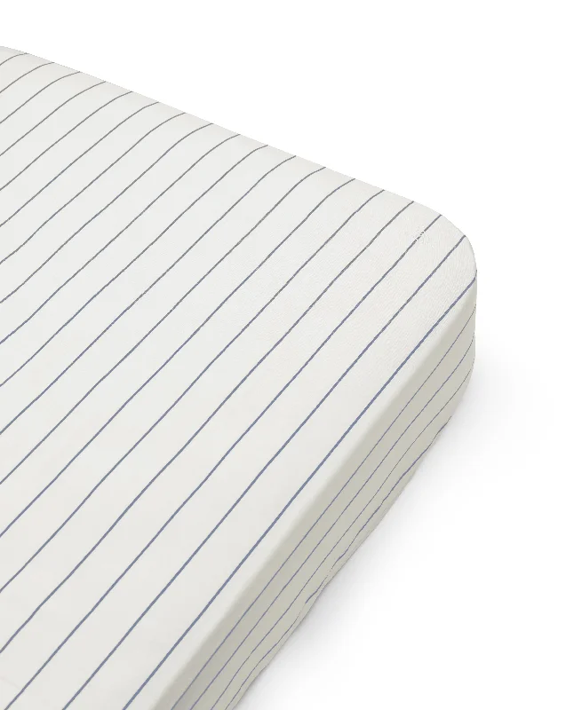 Wrinkle - Free Polyester Sheets for a Low - Maintenance BedFitted Adult sheet 120x200 cm, Sail Stripes