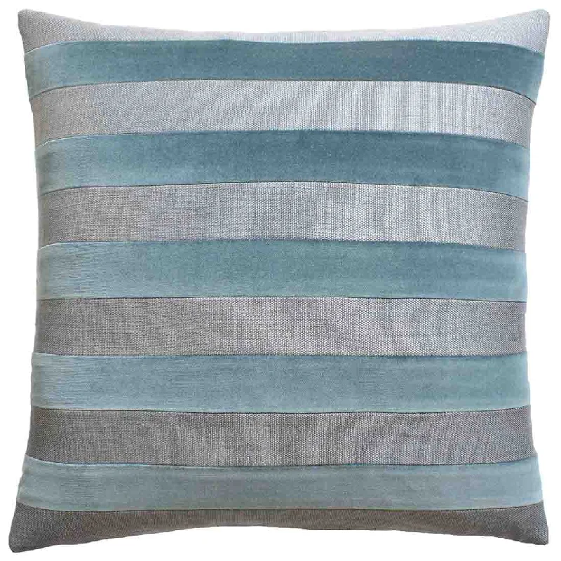 Cotton Pillows for Natural ComfortParker Stripe Storm Decorative Pillow Ryan Studio