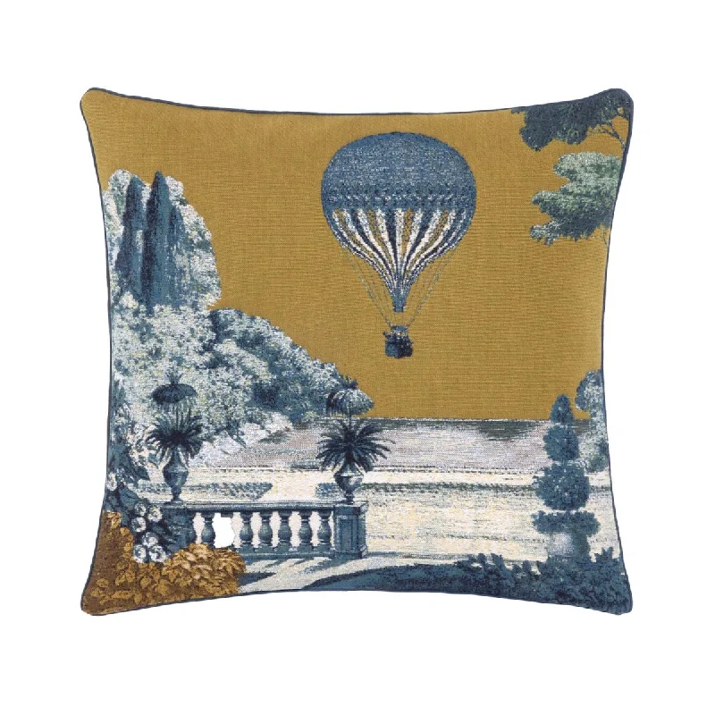 Round Pillows for Boho-Style InteriorsMontgolfier Bronze P Decorative Pillow by Yves Delorme 