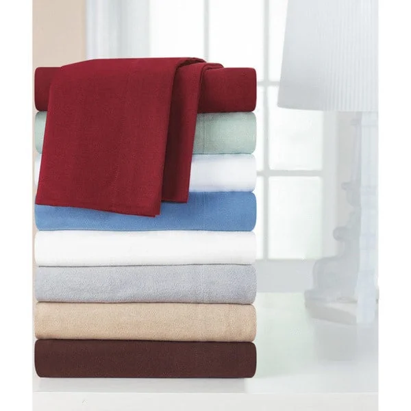 Fitted Sheets with Reinforced Corners for Long - Lasting UseHeavyweight Cotton Flannel Bedsheet Set