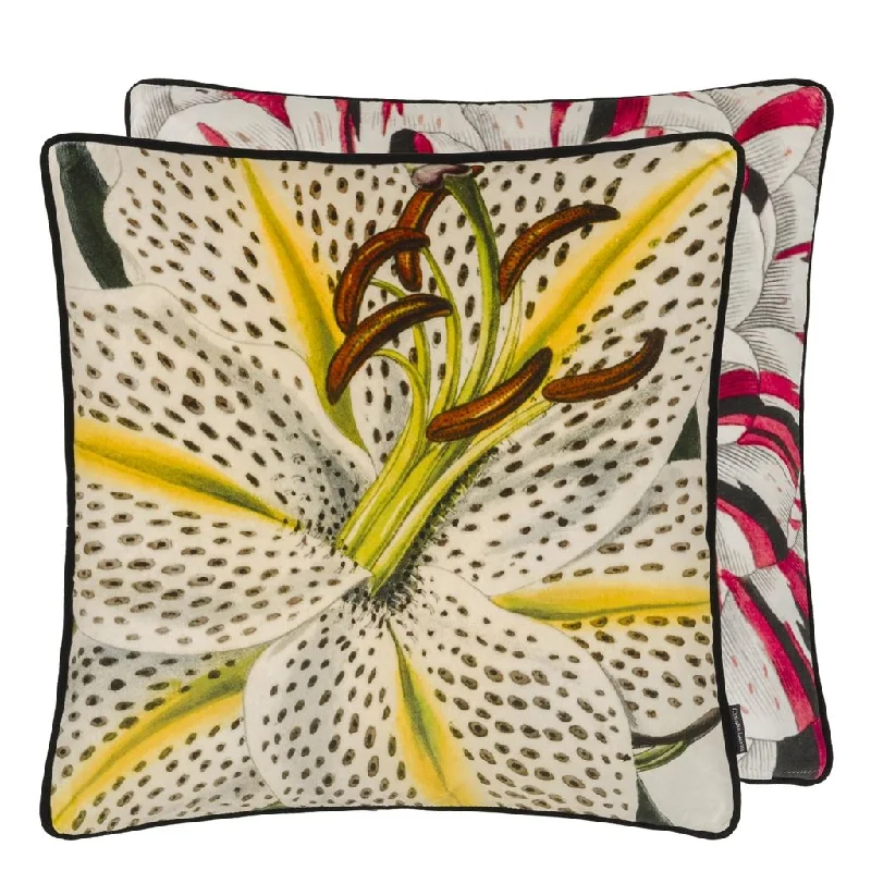 Decorative Pillows for Living Room MakeoverChristian Lacroix Flowered Craie Throw Pillow