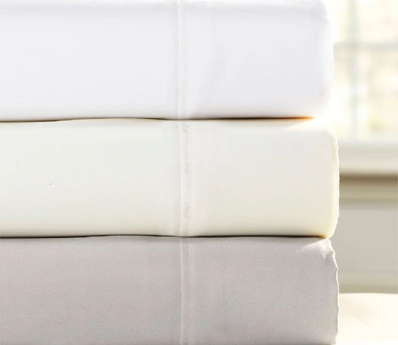 Thermal - Regulating Bamboo Sheets for All - Season ComfortPureCare Microfiber Sheet Set