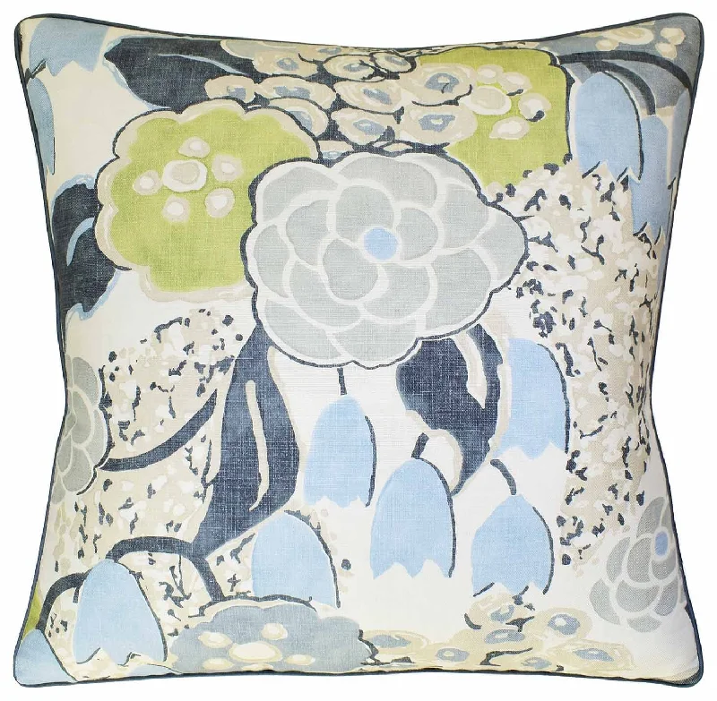 Plush Pillows for a Cozy BedLaura Citrus & Blue Decorative Pillow Ryan Studio