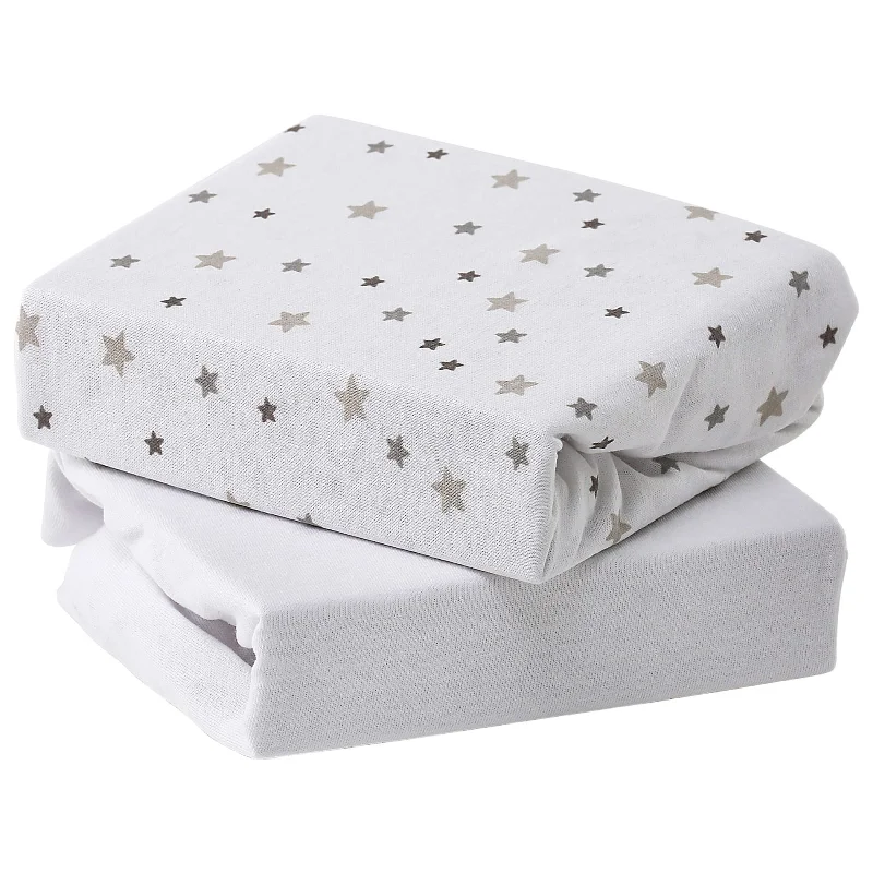 Quilted Cotton Sheets for a Warm and Inviting BedGrey Star/White crib fitted sheets 40x94cm