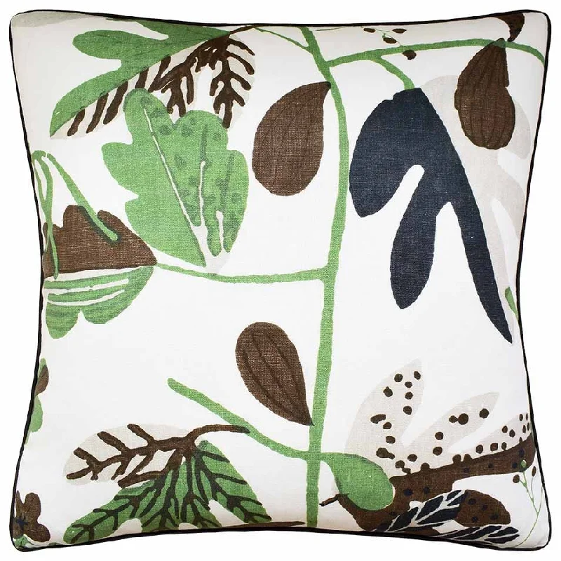 Firm Pillows for Side SleepersMatisse Leaf Black and Green Decorative Pillow Ryan Studio