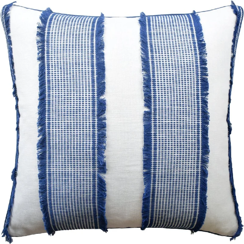 Firm Pillows for Side SleepersTulum Blue Throw Pillow by Ryan Studio