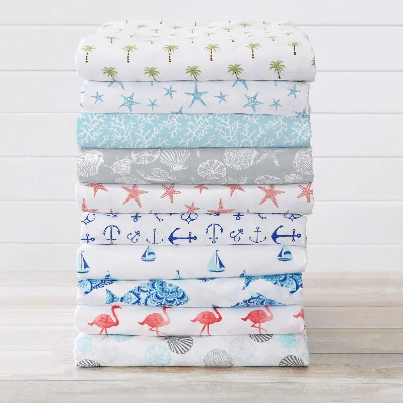 Quilted Cotton Sheets for a Warm and Inviting BedPremium Coastal Microfiber Sheet Set