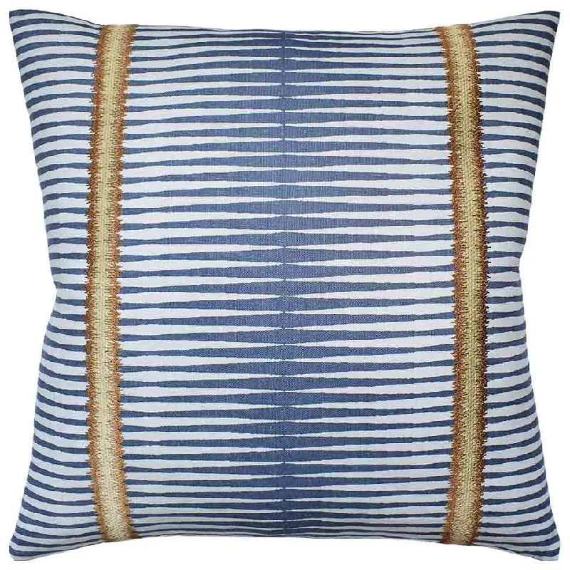 Square Pillows for Modern Home DecorFrenzy Stripe Blue Ridge Decorative Pillow by Ryan Studio