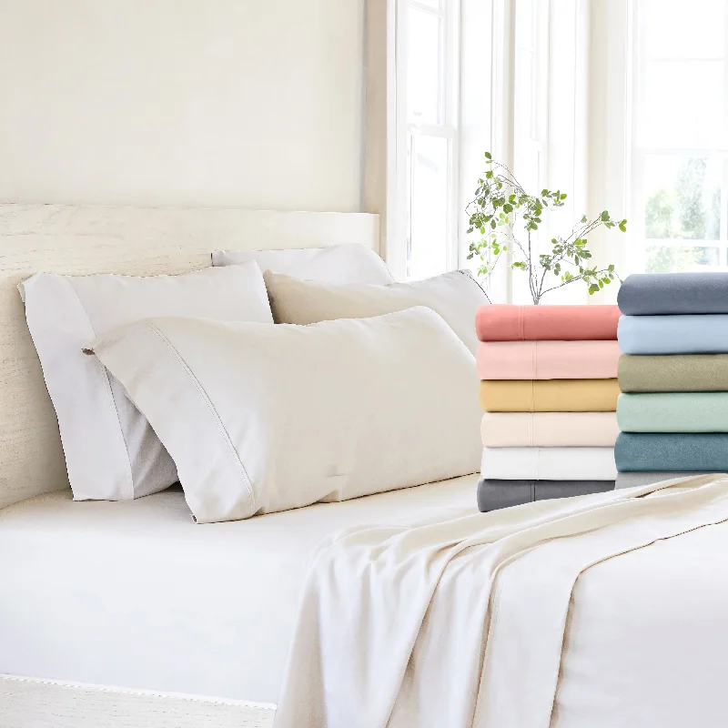 Fitted Sheets with Reinforced Corners for Long - Lasting UseBecky Cameron Ultra-Soft Deep Pocket 4 Piece Bed Sheet Set