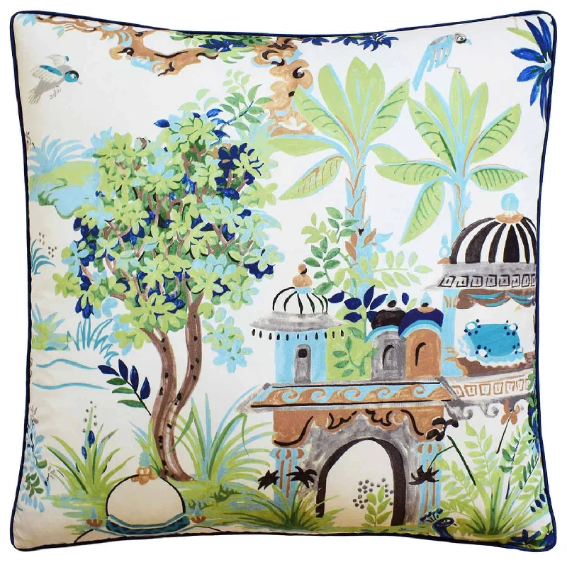 Lumbar Support Pillows for Car SeatsMystic Garden Blue and Green Decorative Pillow Ryan Studio