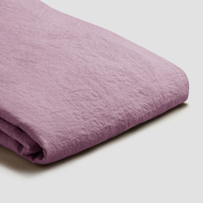 Linen - Cotton Blend Sheets for a Natural and Versatile OptionRaspberry 100% Linen Flat Sheet