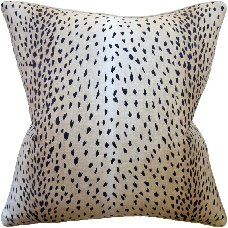 Plush Pillows for a Cozy BedDoe Classic Black Throw Pillow by Ryan Studio