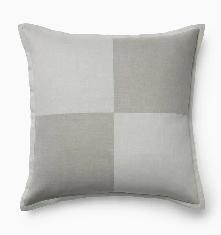 Square Pillows for Modern Home DecorScacchi Grey Decorative Pillow by Sferra