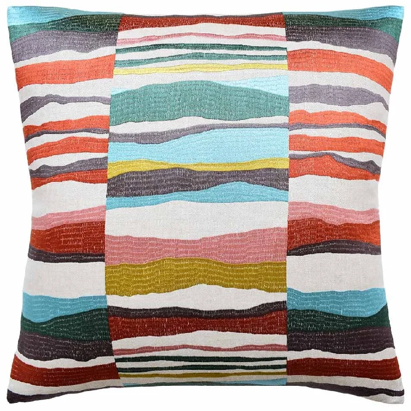 Plush Pillows for a Cozy BedPhoenix Stripe Mineral Slope Decorative Pillow Ryan Studio