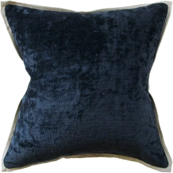 Down Alternative Pillows for Ethical ChoicesUmbria Dark Indigo Pillow