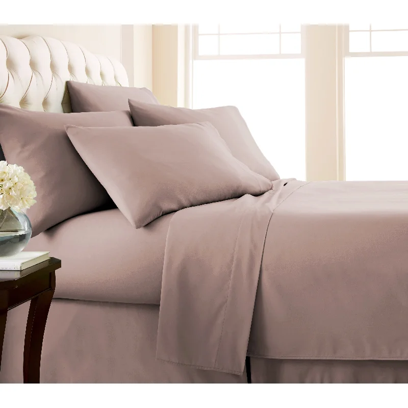 Twin - Size Sheet Sets with a Pillow ProtectorNo-slip Ultra-soft Deep Pocket 6-piece Bed Sheet Set