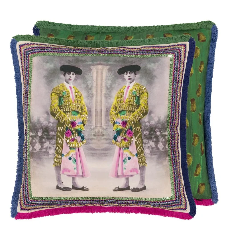 Cotton Pillows for Natural ComfortChristian Lacroix Torero Twins Mosaique Throw Pillow