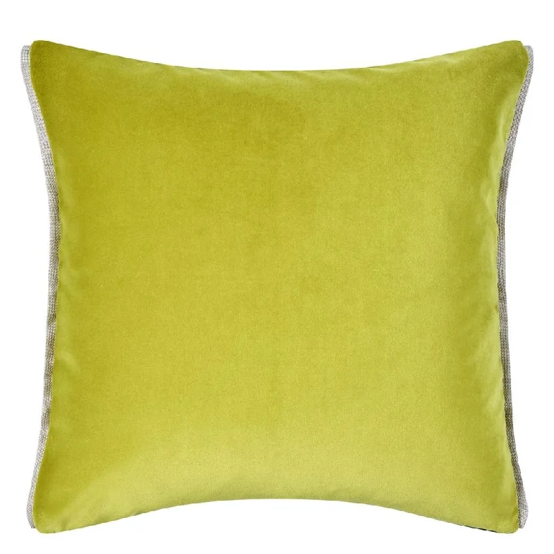 Feather Pillows for a Luxurious SleepDesigners Guild Varese Lime and Fir Velvet Decorative Pillow