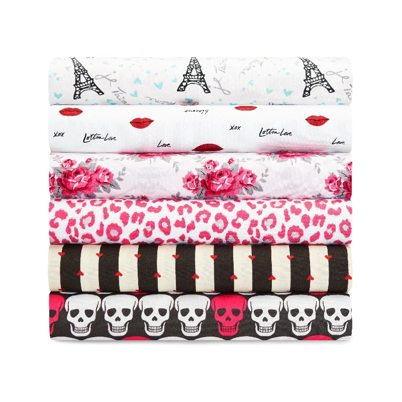 King - Size Sheet Sets with a Decorative Pillow SetBetsey Johnson Printed Novelty Sheet Sets