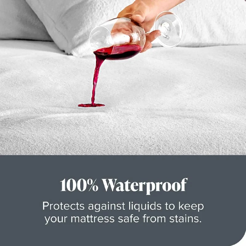 Bamboo - charcoal infused mattresses for odor absorption100% Waterproof Terry Mattress Protector