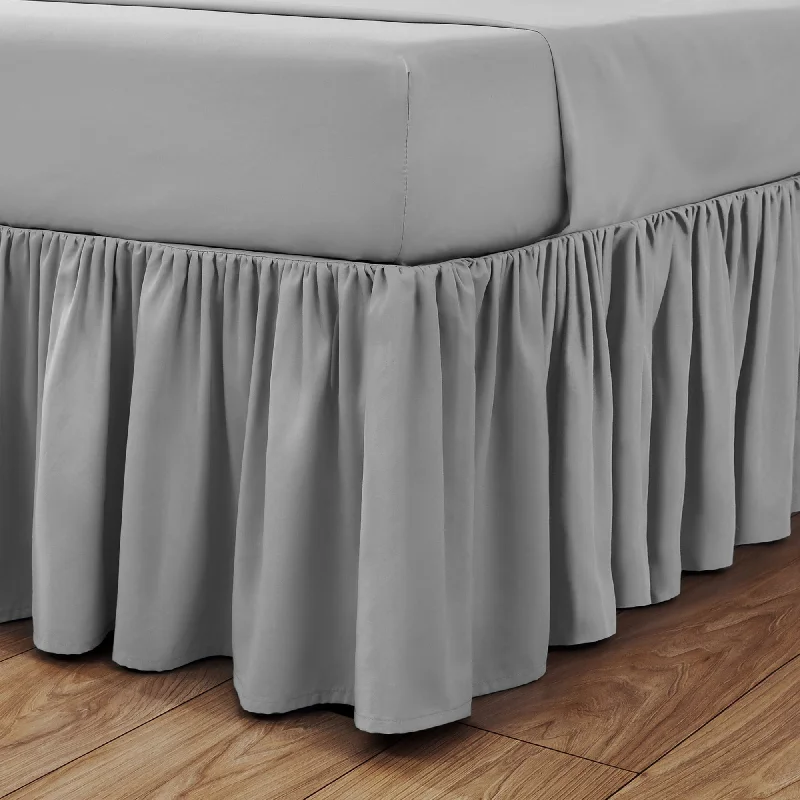 Bed skirts for beds with a wooden frameIconic Ruffled Bedskirt