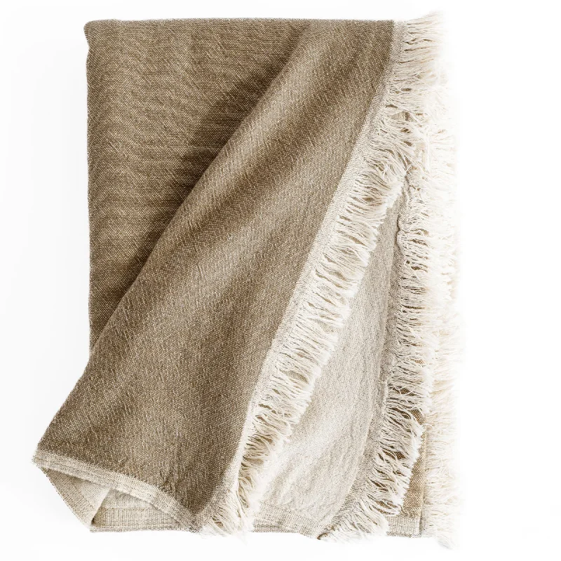 Chenille blankets with a thick and fuzzy textureAlba Throw Blanket, Bark