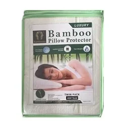 Bamboo - charcoal infused mattresses for odor absorptionBamboo Pillow Protector Twin Pack