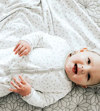 Queen - size blankets for standard - sized bedsBamboo Receiving Blanket - Dot Dreamy White