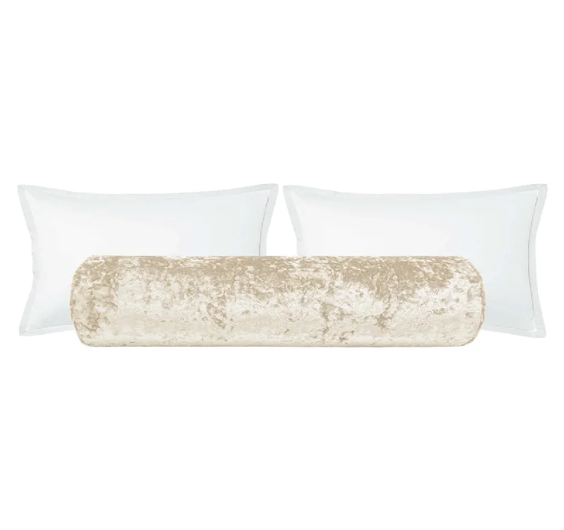 Bolsters for Cheese Tasting Gatherings to Support the BodyTHE BOLSTER :: LAVISH VELVET // ALABASTER