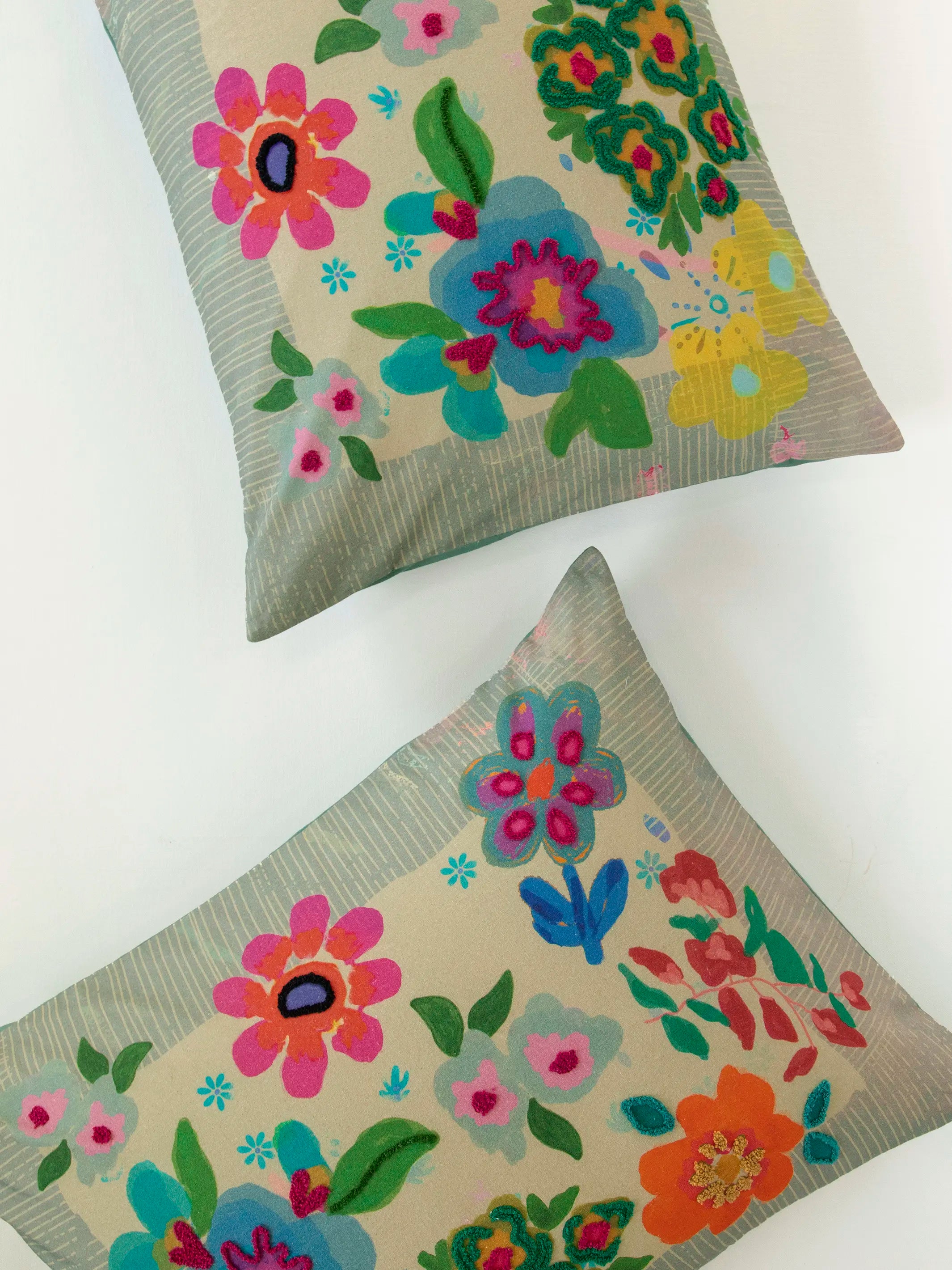 Embroidered duvet covers with intricate needlework for a luxurious touchCatalina Cotton Shams, Set of 2 - Floral Garden