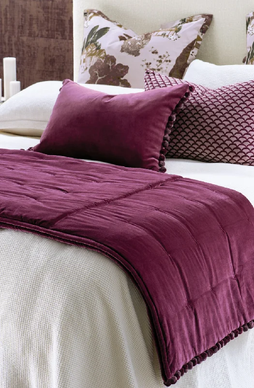 Goose down comforters known for their superior quality and insulationcerchio fuchsia comforter