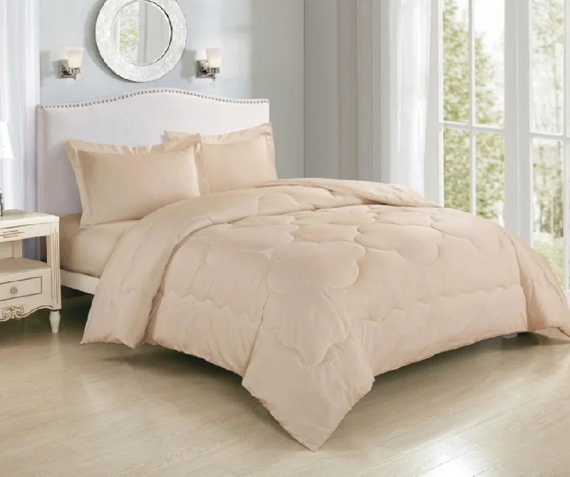 Full - size comforters suitable for full - sized beds in guest rooms or small bedroomsClassic Comforter - Taupe