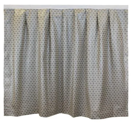 Bed skirts for beds with a rectangular frameBed Skirt Panel - Concord Metallic