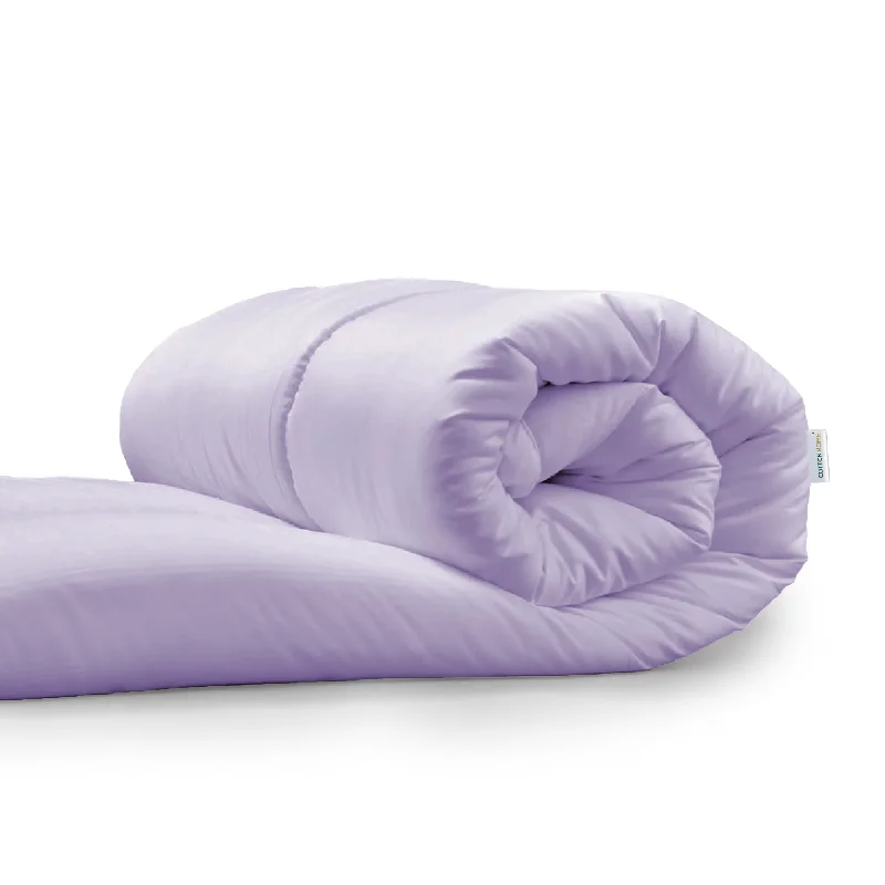 Down - filled comforters for supreme warmth and lightnessPremium Lilac All Season High quality Super Soft Comforter 1 Piece