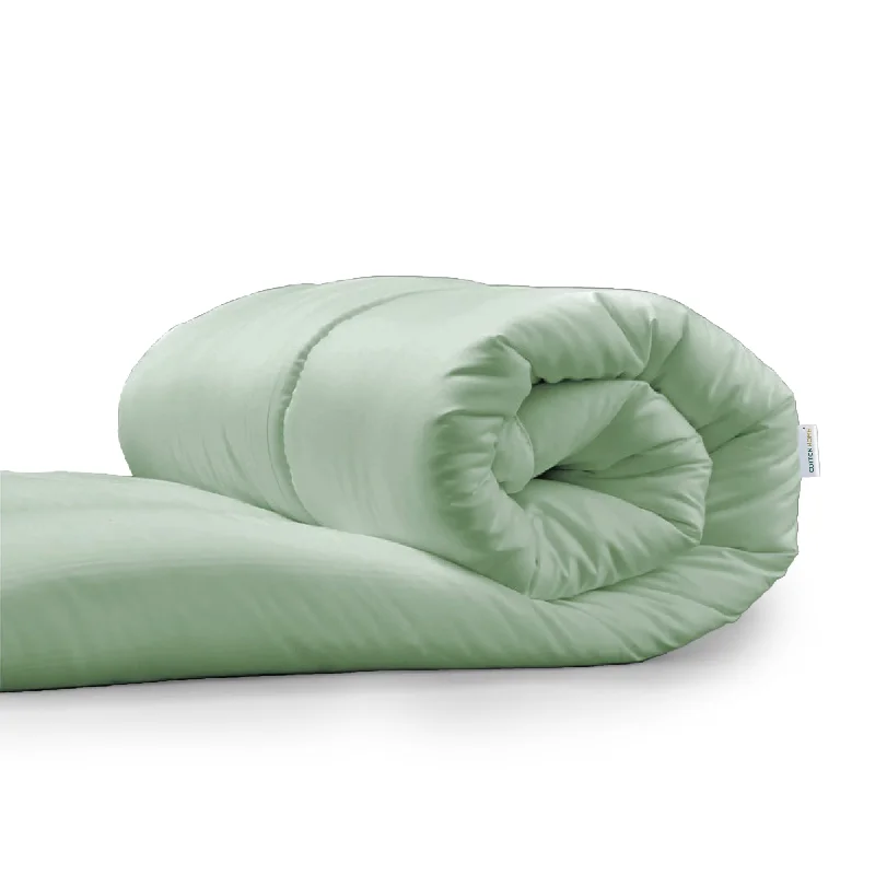 Down - filled comforters for supreme warmth and lightnessPremium Mint Green All Season High quality Super Soft Comforter 1 Piece