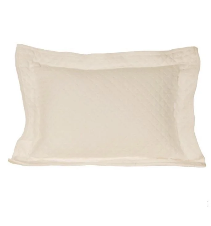 Bed skirts for beds with a decorative - carved frameDiamond Matelasse Pillow Sham - Ivory