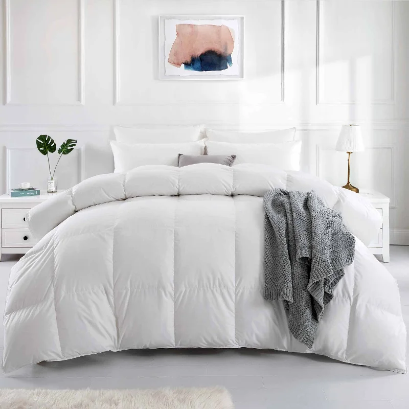 Organic cotton duvet covers for a chemical - free and eco - friendly optionFour Seasons White duvet medium hard filling 180x220cm