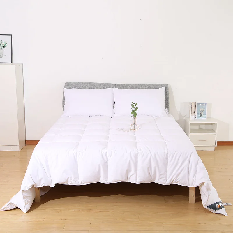 Dry - clean - only duvet covers with high - end materials and delicate designsWhite Goose Feather and Down Duvet 100% Cotton Anti Dust Mite & Down Proof Fabric