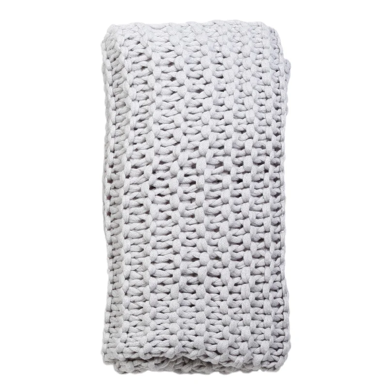 Microfiber blankets that are durable and easy to care forFinn Throw by Pom Pom at Home, Silver