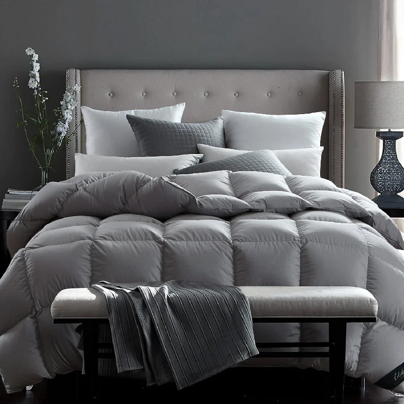 Synthetic - filled comforters like polyester for affordability and hypoallergenic propertiesGlobon Fusion Winter Down Comforter Grey