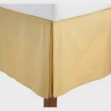 Bed skirts for beds with a curved frame18 Inch Drop Bed Skirt Gold Egyptian Cotton 1000TC