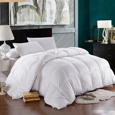 Duck down comforters with a softer feel and good warmth retentionLuxurious 750 Fill Power All Year Warm Down Comforter - 100% Egyptian Cotton Cover