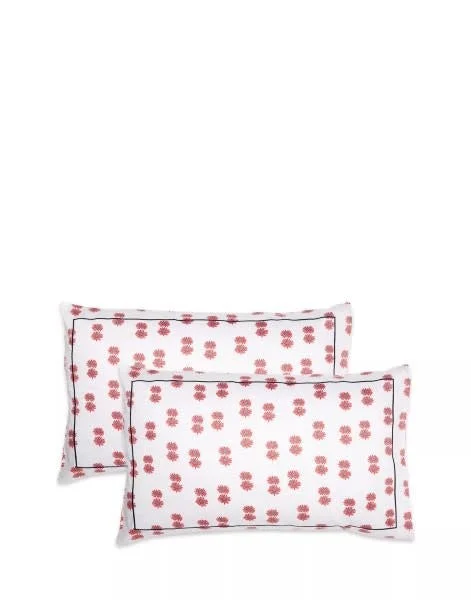 Duvet covers to pair with down comforters for maximum warmthLa Double J | Pillows Set of 2 | Satinated Cotton | Margherita Pale Pink | Size: EU