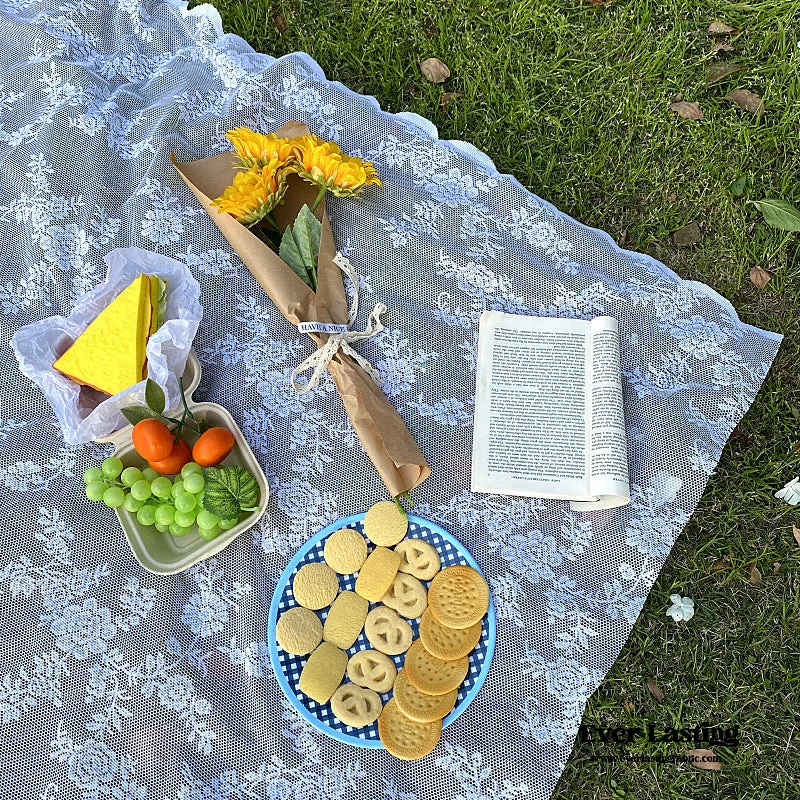 Silk blankets with a smooth and elegant touchLace Picnic Blanket