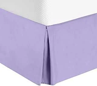 Bed skirts for beds with a square frame14 Inches Drop Bed Skirt Lavender Solid Egyptian Cotton 1000TC